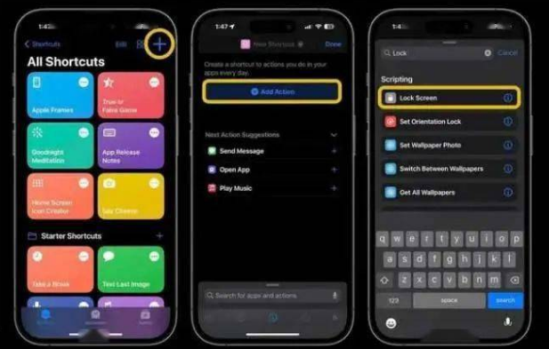 崇礼苹果14锁屏维修店分享iPhone14升级iOS16.4后如何创建锁屏快捷方式 