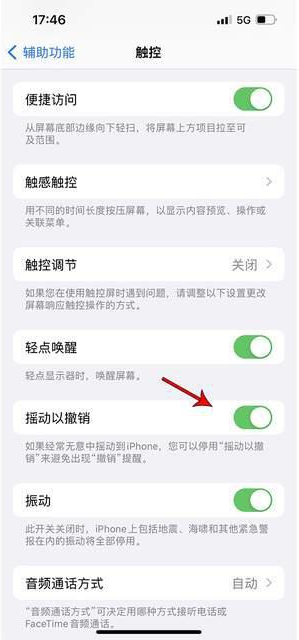 崇礼苹果手机维修分享iPhone手机如何设置摇一摇删除文字 